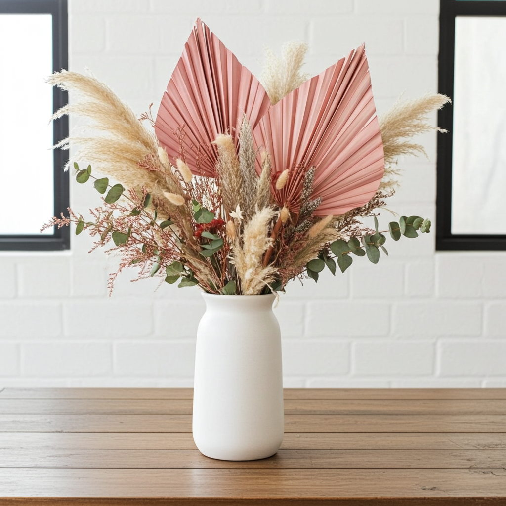 Sušené palmové listí (Palm Spear) – růžová